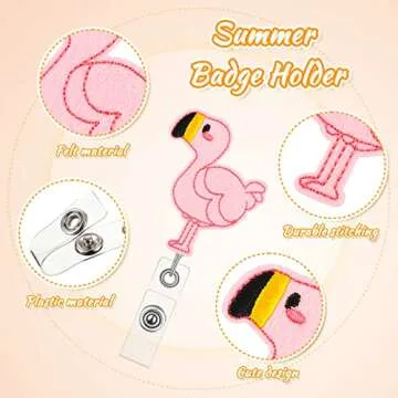 Cute and Functional 6 Pcs Badge Reel Holder Set for Professionals