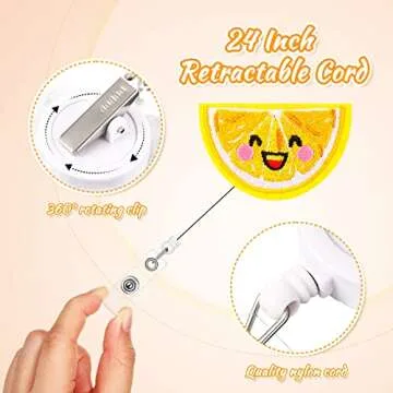 Cute and Functional 6 Pcs Badge Reel Holder Set for Professionals