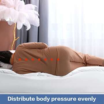 COHOME King Size Mattress Topper Extra Thick Cooling Mattress Pad 400TC Cotton Top Plush Down Alternative Fill Pillow Top Mattress Cover with 8-21 Inch Deep Pocket (78x80 Inches, White-Classic)