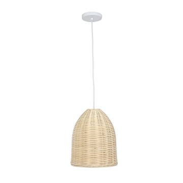 Elegant Designs Rattan Downlight Pendant for Any Room