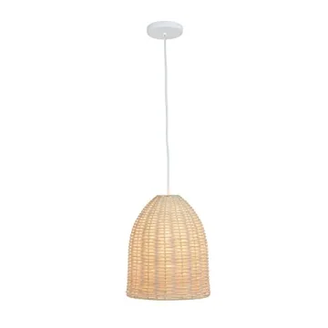 Elegant Designs Rattan Downlight Pendant for Any Room