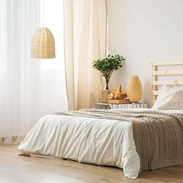 Elegant Designs Rattan Downlight Pendant for Any Room