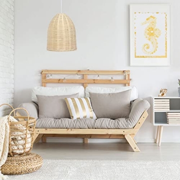 Elegant Designs Rattan Downlight Pendant for Any Room