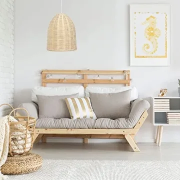 Elegant Designs Rattan Downlight Pendant for Any Room