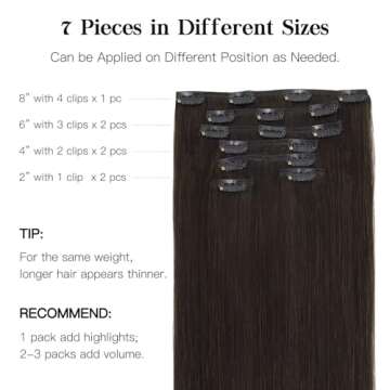 HOTBANANA Clip in Hair Extensions for Stunning Style