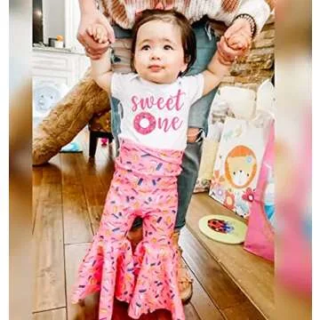 Lamuusaa Toddler Birthday Outfit Sweet One Two Sweet Set