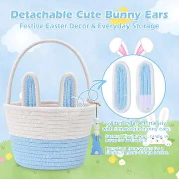 Personalized Bunny Easter Baskets for Kids