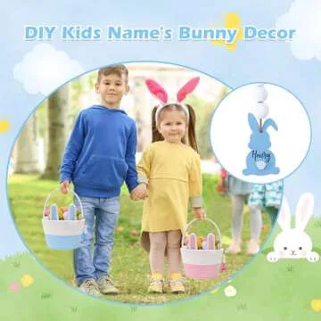 Personalized Bunny Easter Baskets for Kids