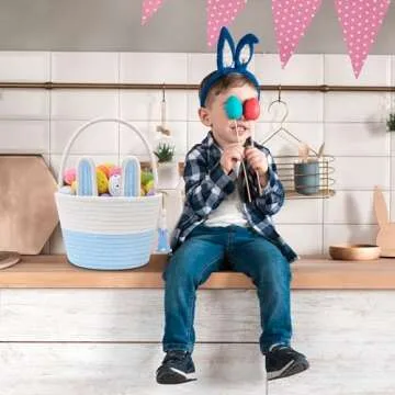 Personalized Bunny Easter Baskets for Kids