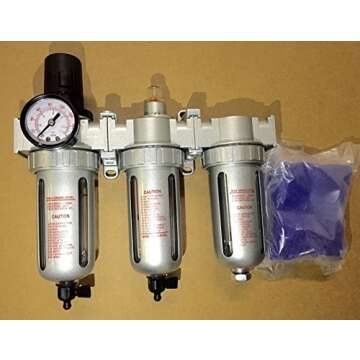 1/2" COMPRESSED AIR FILTER REGULATOR / DESICCANT DRYER GOOD FOR PLASMA CUTTER