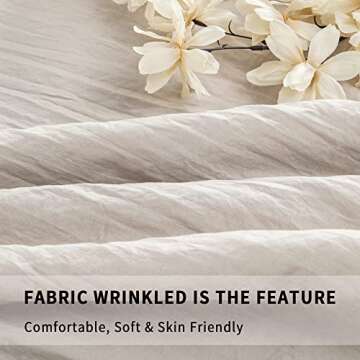 Chic Vintage Farmhouse Bedspread Set with Pillow Shams