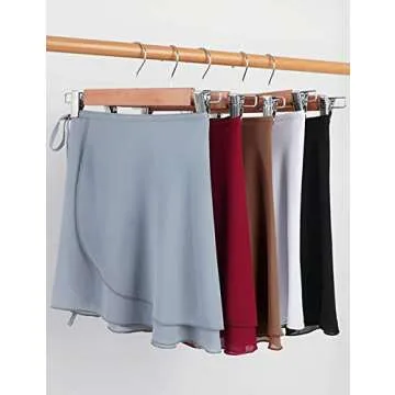 Lovdaswi Women Ballet Dance Chiffon Wrap Skirts