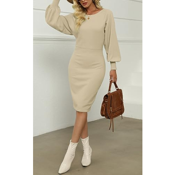 MIROL Women's Casual Midi Dress - Stylish & Comfortable Outfit
