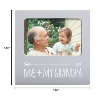 Kate & Milo Me & My Grandpa Frame, Best Grandpa Ever Gifts, Grandparent's Day, Grandfather Gifts, Father's Day, Gray