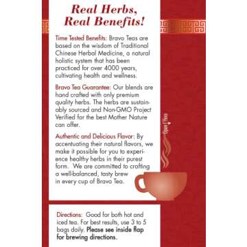 Bravo Tea Absolute Schisandra Berry Herbal Tea Caffeine Free, 20 Tea Bags