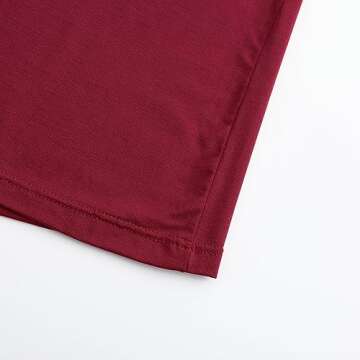 Womens Modal Built-in Bra Padded Camisole Yoga Tanks Tops TK Black Burgundy 2 Pack XL