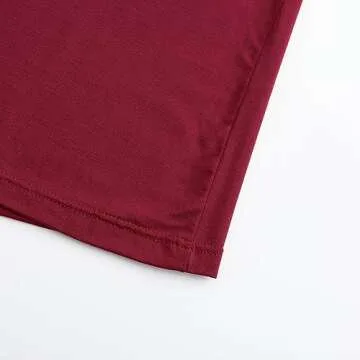 Womens Modal Built-in Bra Padded Camisole Yoga Tanks Tops TK Black Burgundy 2 Pack XL