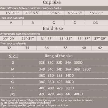 Gailife Smooth Wireless Bras for Women No Underwire Comfort Seamless Supportive Bra Raceback Push Up...