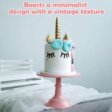 Cake Display Stand Elegant Pink Cake Stand for Versatile Dessert Display for Cupcake Dessert Fruit Pink(S)