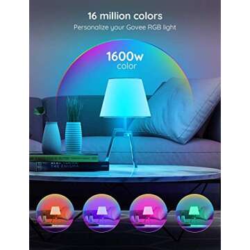 Govee LED Light Bulb Dimmable, Music Sync Color Changing, A19 7W 60W Equivalent, No Hub Required Multicolor Bluetooth Light Bulbs with App Control for Party Home (Don't Support WiFi/Alexa)