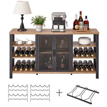 Versatile FATORRI Industrial Wine Bar Cabinet for Home