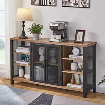 Versatile FATORRI Industrial Wine Bar Cabinet for Home