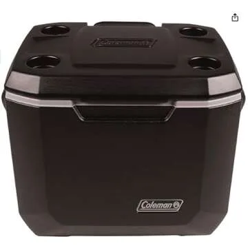 Coleman Insulated Can Cooler: 50 Quart Xtreme 5 Day Wheeled Cooler, Insulated Cooler with Wheels Keeps Ice for 5 Days, Portable Rolling Hard Cooler