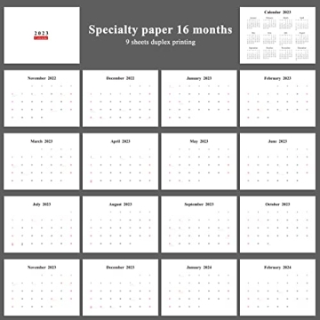 TONICE® Creative Desk Calendar with Beech Wood Base