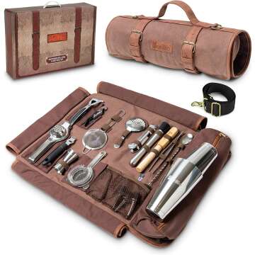 Professional Travel Bartender Kit with Bag