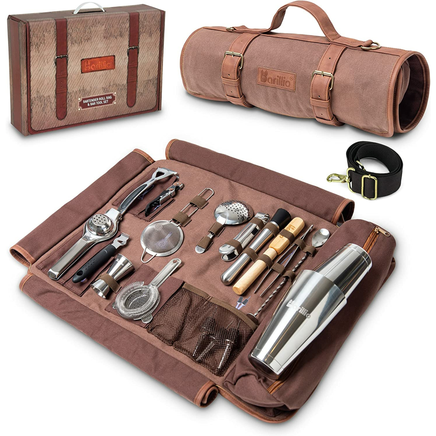 Professional Travel Bartender Kit with Bag