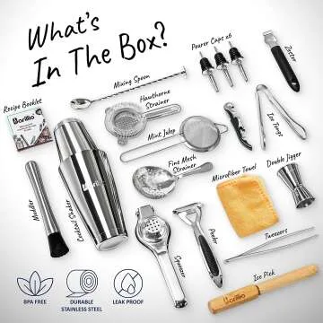 Professional Travel Bartender Kit with Bag