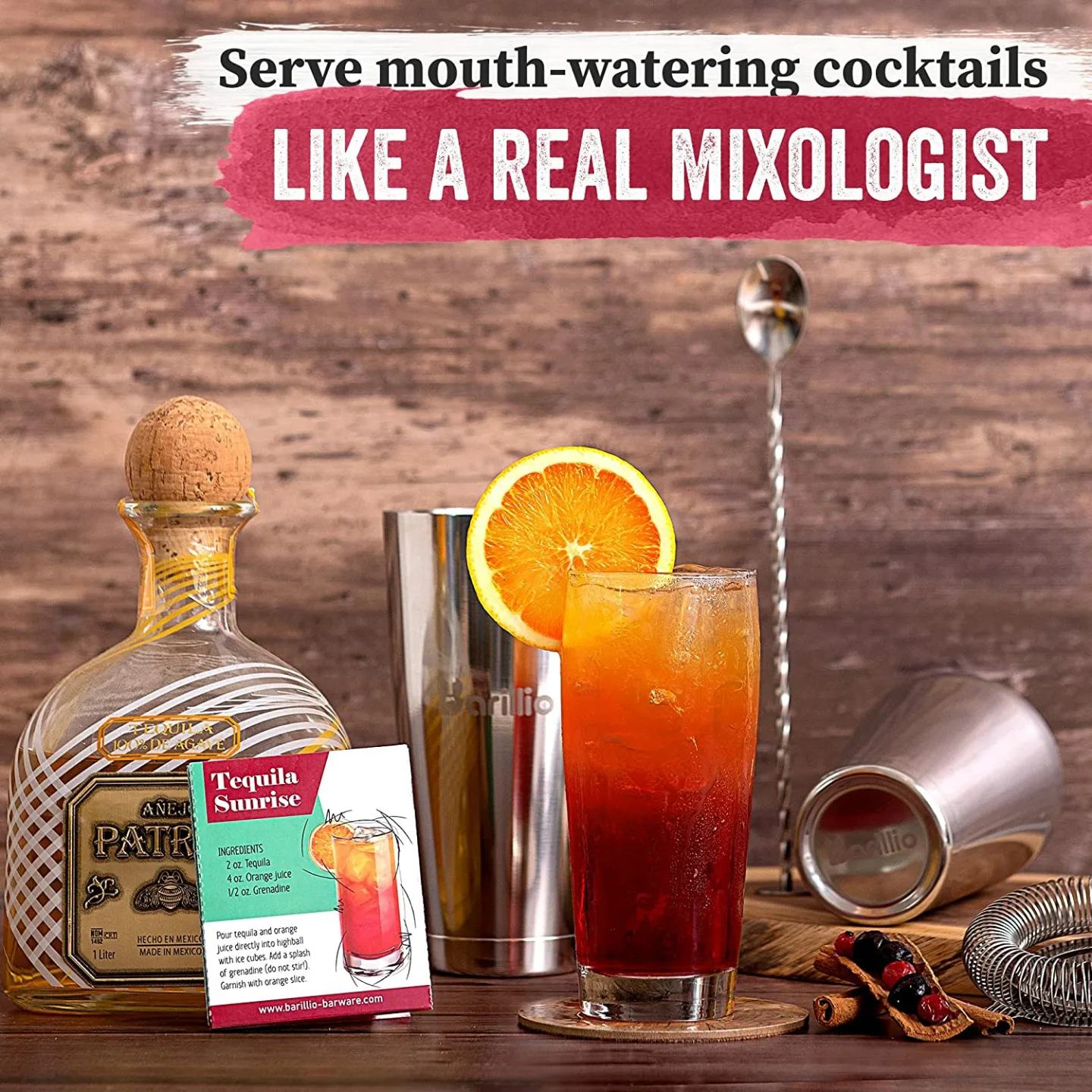 Professional Travel Bartender Kit with Bag