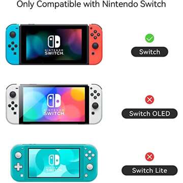 GeekShare Protective Case Compatible with Switch, Soft TPU Slim Case Cover Compatible with Switch Console and Joy Con Controller - Matcha Froggy
