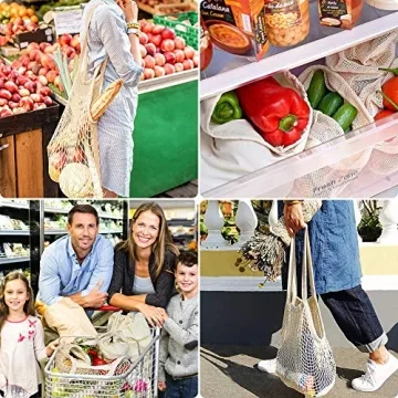 Qinline Reusable Produce Bags Sustainable Food Storage Bags