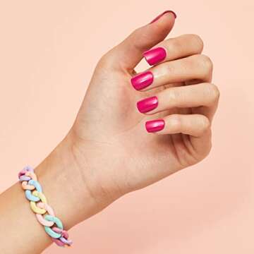 KISS imPRESS Color Press-On Nails Polish-Free Manicure Set, ‘Orchid Festival’, 30 Chip-Proof, Smudge-Proof Fake Nails (Pack of 2)