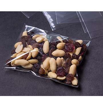 Self Sealing Cellophane Bags for Gifts - 100 Pcs