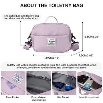 Stylish Travel Duffel Bag for Women with Organizing Features