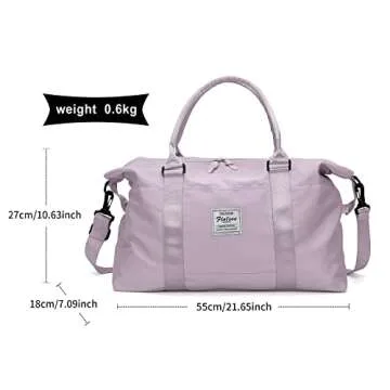 Stylish Travel Duffel Bag for Women with Organizing Features