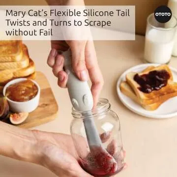 OTOTO Mary Cat Jar Scraper - Fun Kitchen Accessory