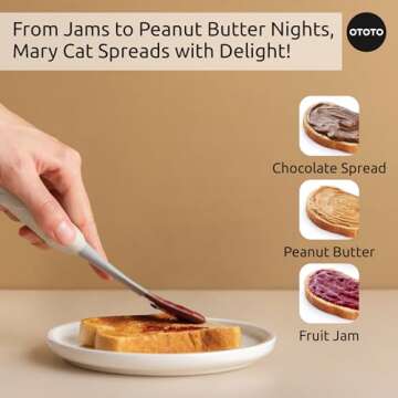 OTOTO Mary Cat Jar Scraper - Fun Kitchen Accessory