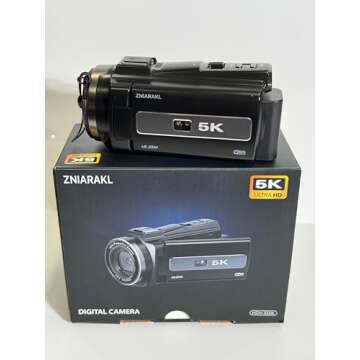 ZNIARAKL 5K Camcorder - 48MP WiFi & Night Vision