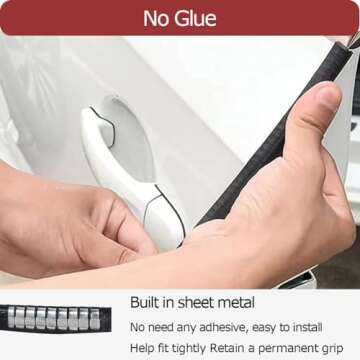 Durable Tintvent 32Ft Car Door Edge Guards - Universal Fit
