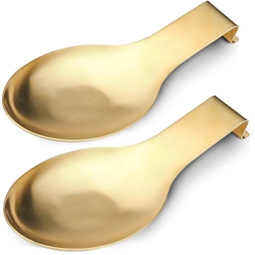 VanlonPro Gold Stainless Steel Spoon Rest Holder Dishwasher Safe