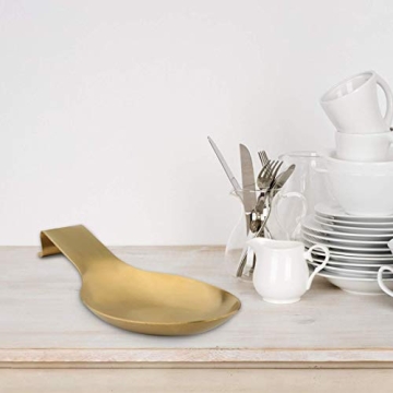 VanlonPro Gold Stainless Steel Spoon Rest Holder Dishwasher Safe