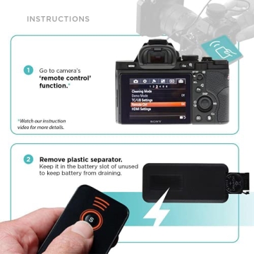 Foto&Tech Wireless Remote for Sony Cameras - Easy to Use