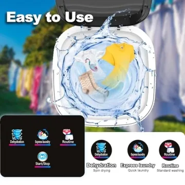 Portable Mini Washing Machine for Travel and Baby Clothes