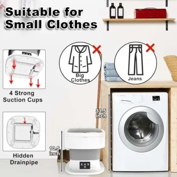Portable Mini Washing Machine for Travel and Baby Clothes