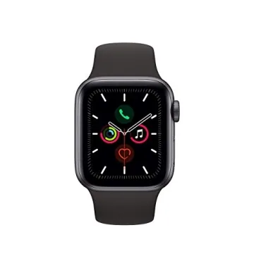 Renewed Apple Watch Series 5 GPS 40MM Space Gray Black Band