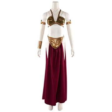 Princess Leia Slave Cosplay Costume Lingerie Uniform Set for Women Halloween Outfits