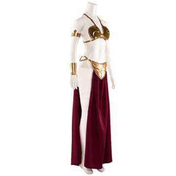 Princess Leia Slave Cosplay Costume Lingerie Uniform Set for Women Halloween Outfits